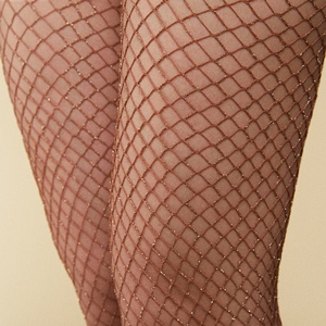 Collants de pêche en <span class=keywords><strong>filet</strong></span> pour femme, ajustés, <span class=keywords><strong>sexy</strong></span>, personnalisés, de qualité supérieure, couleur or flash - Product Image 3