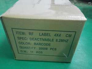 RUIFEIDI 4040 Nhãn Eas Trong Suốt Đẹp Eas Rf Dán Cho Hộp Giấy Bảo Mật Chống Trộm Thẻ Mềm 8.2Mhz - Product Image 5