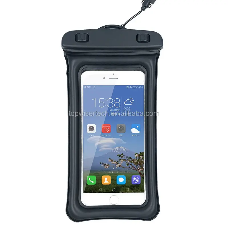 Inflatable Plastic Cell Phone Case for All 5.5 inch Mobile Phone Waterproof Bag