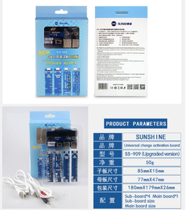 SUNSHINE SS-909 Universal Battery Charging Activation Board Tester piastra di ricarica rapida per iPhone <span class=keywords><strong>ipad</strong></span> Android Phone Repair