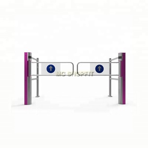Demi porte de tourniquet de porte d'oscillation de taille de contrôle d'accès piétonnier automatique à télécommande - Product Image 1