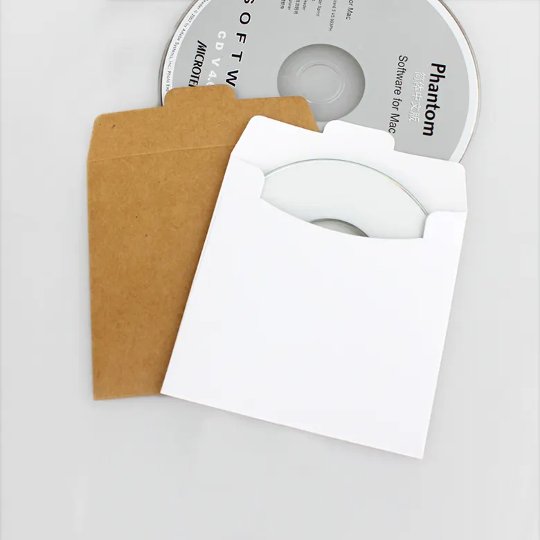 Tùy chỉnh in ấn kraft giấy các tông cd bao bì tay áo