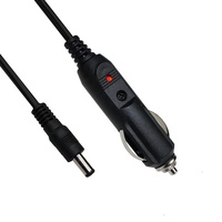 Câble d'alimentation de haute qualité avec prise DC 5521 pour chargeur de voiture allume-cigare avec LED