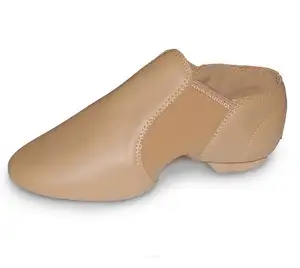China factory white jazz shoes tan dance with low price