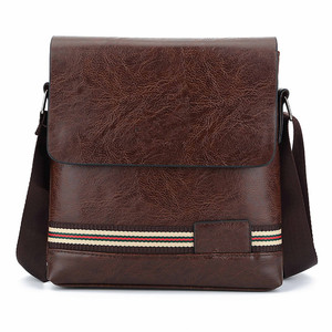 Bolsa de Mensajero de Cuero <span class=keywords><strong>Negra</strong></span> Personalizada para <span class=keywords><strong>Hombre</strong></span>, Diseño Moderno y Elegante, Marcas Nuevas, Hecha de Material PU - Product Image 5