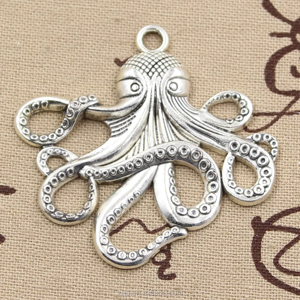 octopus Charms silver alloy ocean sea octopus charm pendant