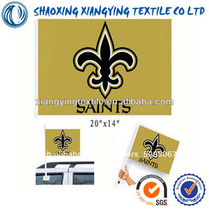 Drapeaux de voiture nfl new orleans saints drapeau, <span class=keywords><strong>jeu</strong></span>. drapeau, uesd nouvelle voiture drapeau de voiture - Product Image 1