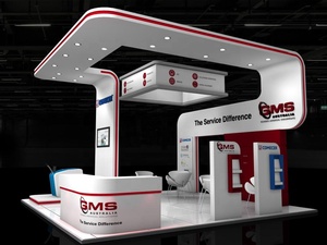 Stand de Exhibición Modular de Aluminio Personalizado de <span class=keywords><strong>3x3</strong></span> 10x10 pies para Ferias Comerciales, Sistema de Exhibición Portátil y Reutilizable con LED - Product Image 2