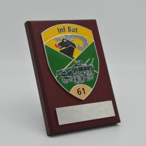 2019 alta calidad de epoxi de esmalte duro tanque militar Premio escudo de <span class=keywords><strong>madera</strong></span> de rectángulo de escudo - Product Image 2
