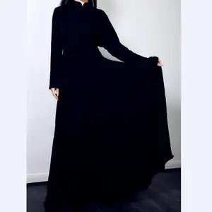 现代设计批发低价a线穆斯林时尚abaya迪拜马克西连衣裙