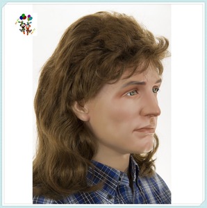 <span class=keywords><strong>Pas</strong></span> <span class=keywords><strong>Cher</strong></span> Homme Synthétique Moyenne Longue <span class=keywords><strong>Blonde</strong></span> Brunette Droite Ondulée Costume Mullet Perruques HPC-1341 - Product Image 4