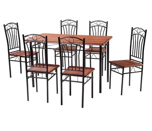<span class=keywords><strong>Ensemble</strong></span> Table <span class=keywords><strong>à</strong></span> <span class=keywords><strong>Manger</strong></span> et 6 Chaises Plateau Mélaminé pour <span class=keywords><strong>Salle</strong></span> <span class=keywords><strong>à</strong></span> <span class=keywords><strong>Manger</strong></span> et Meubles de Maison - Product Image 6