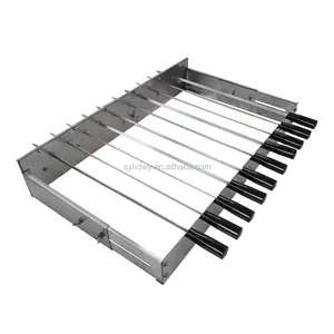 DC 12V 10RPM Motorbetrieb schaschlik kabob Top Spieß Braai Grill