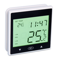 Modules intelligents WiFi Commutateurs de température Humudité Écran LCD Contrôleur de thermostat à écran tactile pour radiateur, refroidissement