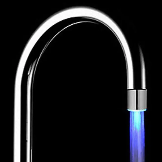 Pomme de douche lumineuse, robinet pour la cuisine et la salle de bains, capteur de température de l'eau avec LED RGB couleur