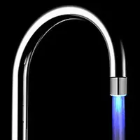 RGB لون LED درجة حرارة الماء الوهج استشعار دش رئيس صنبور الحنفية لل مطبخ حمام