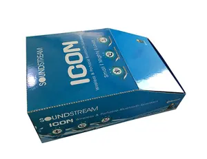 Battery retail display box Shinny glossy PP film surface treatment die-cut dotted line easy tear off sealed paper box