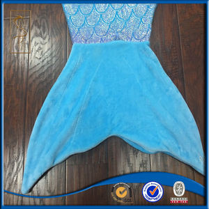 Franela Súper suaves y cálidos lana ganchillo <span class=keywords><strong>Amazon</strong></span> Mermaid cola Manta - Product Image 2