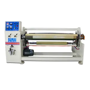 Log roll adhesive tape rewind making machine