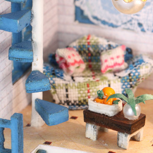 Últimas populares de madera mini romántica Agan mar 3D miniatura <span class=keywords><strong>Casa</strong></span> de muñeca de Madera Juguetes de construcción - Product Image 5