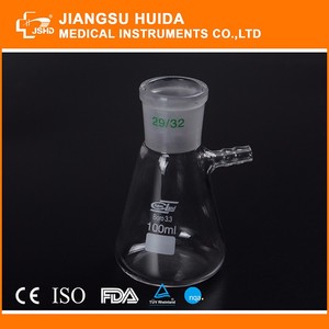 Fabrika doğrudan HDA 1432 laboratuar cam filtreleme Flask 5000ml 10000ml 15000ml ile yan tubulature - Product Image 4