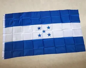3x5ft Goede Kwaliteit Custom 5 Sterren Bule Wit Honduras Nationale Land Vlag
