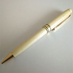 Yüksek kaliteli çevre dostu özelleştirilmiş ahşap tükenmez kalem geri dönüşümlü ahşap altın parçaları 1.0mm genişlik yenilik Logo fabrika promosyonlar - Product Image 3