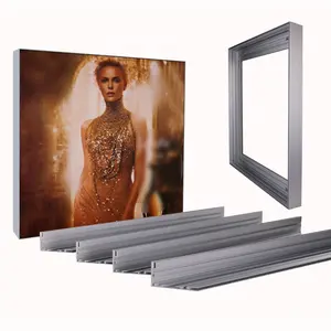 65mm Tiefe Seg Aluminium Extrusion profile rahmenloser Stoff Light box Rahmen