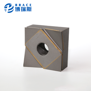 Lames de broyeur à arbre unique en carbure de tungstène vierge haute dureté YG6C/YG8C pour le recyclage du plastique et du caoutchouc, rotor carré - Product Image 4