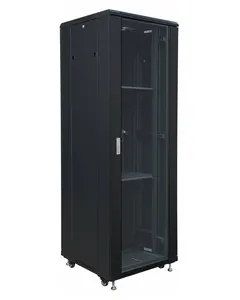 19 "Peralatan Komunikasi Anti-Air 42U 47U 800X800 Server Rak dengan Pendinginan Penggemar