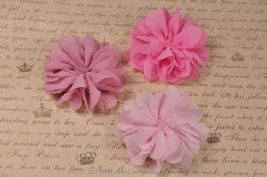 2,75 "Vieira colmena bailarina gasa del pétalo flores bebé vendas <span class=keywords><strong>de</strong></span> La Flor infantil tocado Reina del bebé - Product Image 3