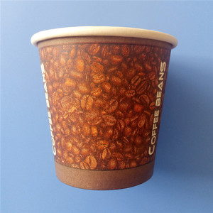 Alta densidad desechables 4 oz llevar pared simple vaso de papel té - Product Image 6