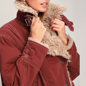 2019 di Inverno di <span class=keywords><strong>Velluto</strong></span> <span class=keywords><strong>A</strong></span> <span class=keywords><strong>Coste</strong></span> di Goccia Spalla Oversize Crea Sherpa <span class=keywords><strong>Giacca</strong></span> Donne - Product Image 5