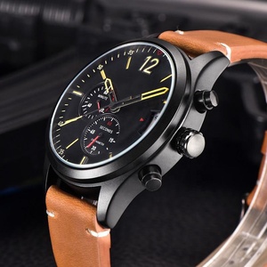 Fabbrica di Shenzhen Grande Momenti del Quarzo Del Mens Braccialetto di Cuoio Della Cinghia Della Vigilanza Della Mano - Product Image 4