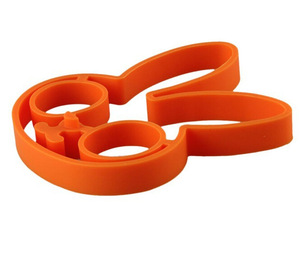 Dispositif à omelette de lapin en <span class=keywords><strong>Silicone</strong></span>, anneau de crêpière pour œufs c Bar à manger, <span class=keywords><strong>moule</strong></span> à pastèque de lapin - Product Image 2