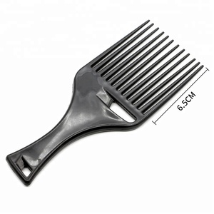 Peigne à dents larges en carbone pour coiffure, accessoires de coiffure, peigne <span class=keywords><strong>afro</strong></span> en plastique pour coiffeurs - Product Image 4
