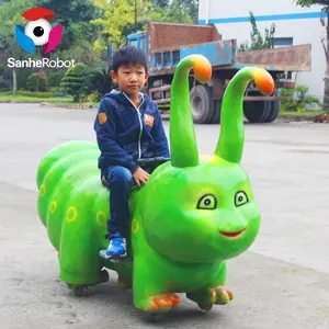 Тематический парк гуляющих животных Caterpillar скутер, ездить на электрический игрушечный автомобиль для детей