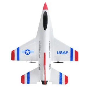 Hoshi FX-823 2.4g 2ch rc avião planador, controle remoto, avião, aeronave voadora ao ar livre, brinquedos para crianças, presente de natal