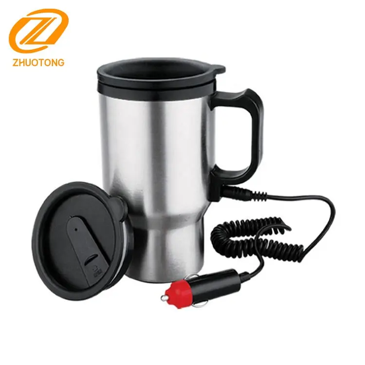 Promotional 12V stainless steel electric hot mug for car/electric car mug