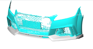 Un Style de voiture en Fiber de carbone TTRS Spoiler de lèvre de pare-chocs avant pour <span class=keywords><strong>Audi</strong></span> 2016-2018 - Product Image 3