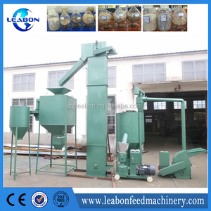 Alimentación Animal pellet línea, 500 kg/h Uso Doméstico Grano/Paja/Hierba fábrica de <span class=keywords><strong>Pellets</strong></span> de Alimentación Animal - Product Image 1