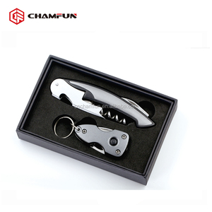 Couteau de poche 5 en 1 ouvre-bouteille tire-bouchon ensemble d'outils ensemble cadeau - Product Image 1