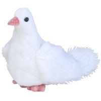 Jouet en peluche réaliste en forme de colombe blanche à vendre