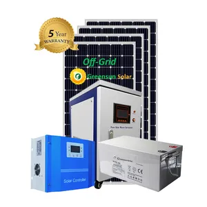 1kw 2kw 3kw off-grid sistema di alimentazione split fase 240v 1kva 2kva 3kva 5kw sistema di pannelli solari per la casa