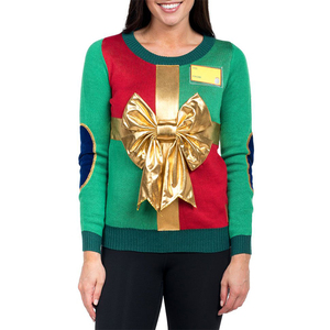 Halloween Frock Santa Claus Costume Party Pullover Long Sleeve Knitted Wholesale Ugly <strong>Christmas</strong> <strong>Sweater</strong> for <strong>Women</strong> Men - Product Image 1