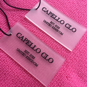 3D cao su trong suốt hangtag, dập nổi cao su Swing tag với ballchain xử lý - Product Image 5