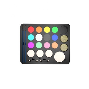 Palette de <span class=keywords><strong>peinture</strong></span> corporelle en pvc, fournitures de <span class=keywords><strong>peinture</strong></span> facial <span class=keywords><strong>bio</strong></span> Non toxique à base d'eau, ensemble de dessins pour enfants - Product Image 1