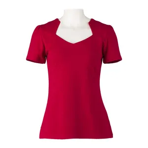 Dropshipping d'été — t-shirt rouge vintage rockabilly, 50s, style européen, livraison directe
