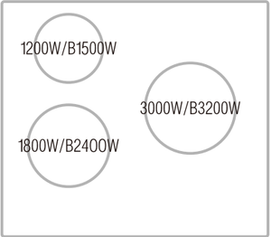 GS — cuiseur de cuisine <span class=keywords><strong>à</strong></span> trois Induction avec amplificateur intégré, 220V, <span class=keywords><strong>3</strong></span> pelles de cuisson électrique - Product Image 3