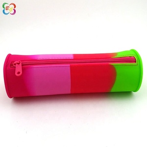 फैक्ट्री थोक बड़े सिलेंडर सिलिकॉन स्कूल स्टेशनरी पेंसिल केस - Product Image 3